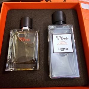 Terre D'Hermes By Hermes Gift Set EDT + Shave Kit For Men New!